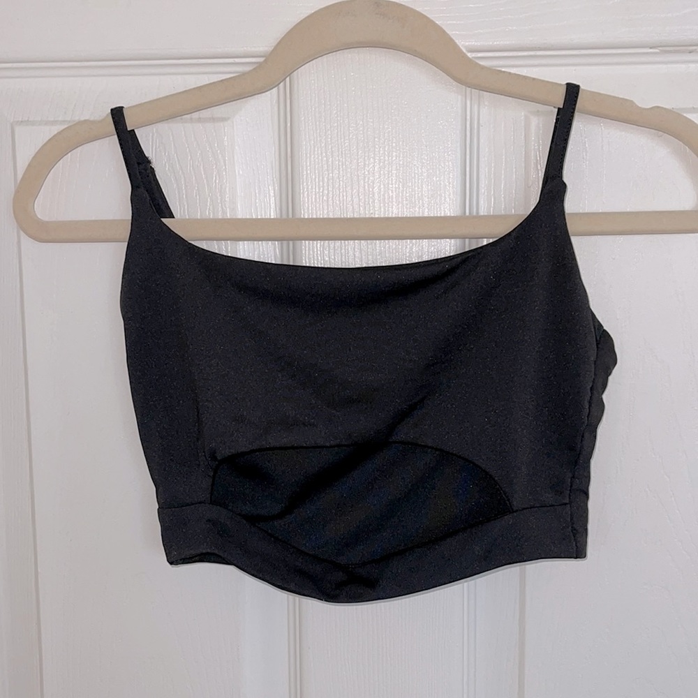 Black crop top
